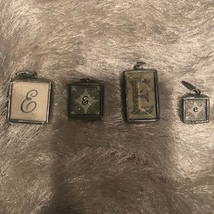 Jewel Kade  glitter  charms initial E